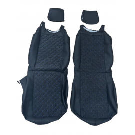 Авто-Майка на сидіння 1+1 Ромб з Синьою стрічкою