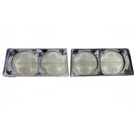 Облицювання фар (окуляри фар) хром для ВАЗ 2106 (комплект 2 шт.) АВТО ДІЛЕР