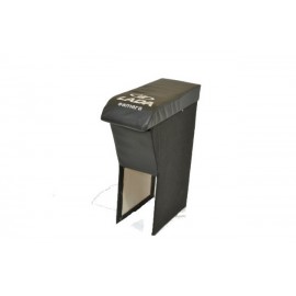 Підлокітник м\'який 2115 чорний з вишивкою