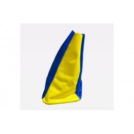 Чохол куліси КПП (шкірзам.) ВАЗ 2110 "жовто-блакитний" + рамка