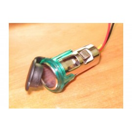 Гніздо прикурювача (під штекер без провода, металеве з підсвіткою)