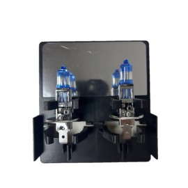 Лампа автомобільна H1 12V 55W P14.5S NIGHT VISION +80% (2шт) (ближня/дальня, протитуманна) MTA