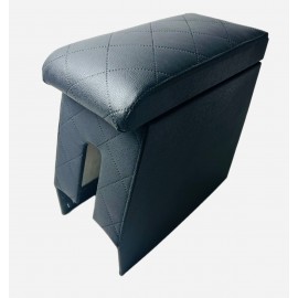 Підлокітник Geely CK, чорний, з ромбовим прошиттям Підлокітник Geely CK, чорний, з ромбовим прошиттям