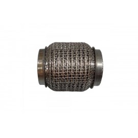 Гофра глушника (55x100) 3-шарова (нержавіюча сталь, довга з фланцем) Interlock WANLANDA