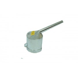 Лійка жестяна для дизеля з клапаном (тонкий прямий носик)