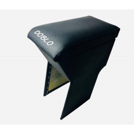 Підлокітник Fiat Doblo (до 2010) з вишивкою Чорний