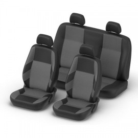 Авточохли на сидіння Зебра "В" сірі Авточохли на сидіння Зебра "В" сірі