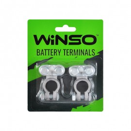 Клеми акумуляторні 2шт. свинець блістер 135 гр WINSO Клеми акумуляторні 2шт. свинець блістер 135 гр WINSO