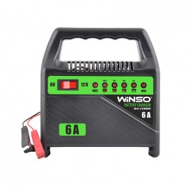 Зарядний пристрій для заряду АКБ, LED індикація, з напругою 6В-12В. Макс. струм підзарядки 6А. Макс. ємність 80Ah