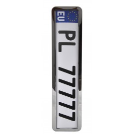 Рамка номерного знаку  нержавійка WINSO (хром)