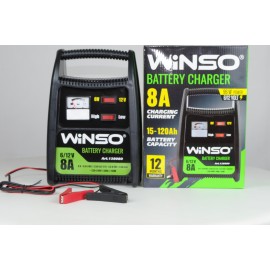 Зарядний пристрій для зарядки АКБ, амперметр, з напругою 6В-12В, макс. струм підзарядки 8А, макс. ємність 120Ah