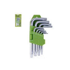 Набір ключів вигнутих TORX. 9 пр. T10 -T50 Alloid Набір ключів вигнутих TORX. 9 пр. T10 -T50 Alloid