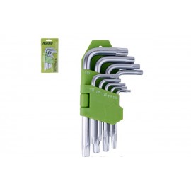 Набір ключів вигнутих TORX. 9 пр. T10 -T50 Alloid