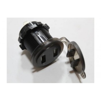 17129, Гніздо прикурювача 12/24V 2USB - QC 3.0 з підсвіткою, врізне з кришкою, колір синій, Р19 BLUE (А85B), 285 грн, 52985, , Каталог 17129, Гніздо прикурювача 12/24V 2USB - QC 3.0 з підсвіткою, врізне з кришкою, колір синій, Р19 BLUE (А85B), 285 грн, 52985, , Каталог