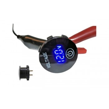 17135, Цифровий автомобільний вольтметр врізний DC 12V–24V із сенсорною кнопкою, синя підсвітка, посадковий розмір 28×22 мм, A4011B, 195 грн, 52993, , Каталог 17135, Цифровий автомобільний вольтметр врізний DC 12V–24V із сенсорною кнопкою, синя підсвітка, посадковий розмір 28×22 мм, A4011B, 195 грн, 52993, , Каталог