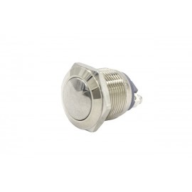 Кнопка антивандальна OFF-(ON) 2 к-т, 19 мм, IP67; 2A кругла випукла, без підсвітки