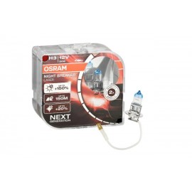 Комплект галогенових ламп Osram 64150NL-2HB H1 Night Breaker LASER NG +150% 55W 12V P14,5s 2шт/комп.