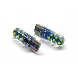 Лампа LED WHITE T10 W2,1x9,5d 12V-12COB-Crystal, печатна плата, мультиполярна 29023020