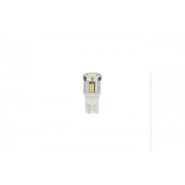 Лампа LED WHITE T10 W2,1x9,5d 12V-COB-12 chip (чорна резинка) друкована плата 29025002