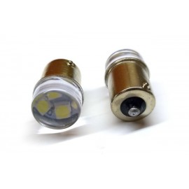 Лампа LED WHITE  P21W  BA15S  12V-9SMD-2835-lens CL T 29048120