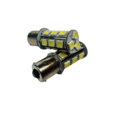 Лампа LED WHITE  P21W  BA15S  12V-18(15+3)SMD-5050-1 контакт 29050000