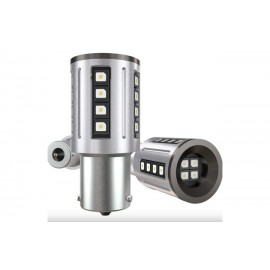 Лампа LED WHITE P21W BA15S 12V-COB-2 в силіконі 29059030