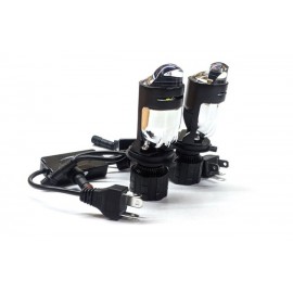 Лампа LED A82 з лінзою зі світлотіньовою межею/ тип лампи H4 H/L, діод 3570 (50mk) / робоча напруга: 12-24V, FLOOD 32W та SPOT 38W, 4000 Lm, 60