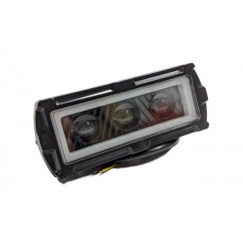 Прямокутна фара робочого світла• Кількість світлодіодних елементів – 6 шт.+ 3 лінзи + angel eyes (біле та жовте світло)• Тип світлодіодних елементів: