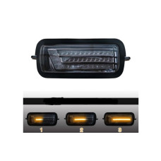Прямокутний LED підфарник для автомобілів Лада Нива 4х4 (і її модифікацій) з поворотником, ДХО та функцією габаритів.