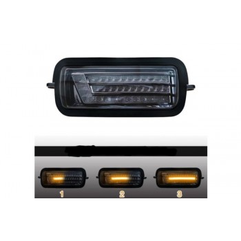 18469, Прямокутний LED підфарник для автомобілів Лада Нива 4х4 (і її модифікацій) з поворотником, ДХО та функцією габаритів., DL-21, 1,636 грн, 53484, , ВАЗ- 2121-2131-21213-21214 Нива