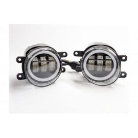 Протитуманна штатна LED фара для автомобілів Toyota, Lexus зі світлотіньовим кордоном та регулюванням нахилу + ДХВ