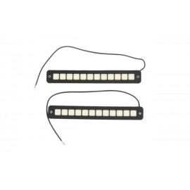 Світлодіодні денні ходові вогні (гумовий корпус, кріплення на двосторонній скотч) 12V, 48 діодів (COB)..