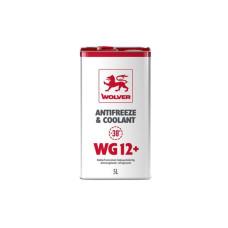 Рідина охолоджуюча WOLVER ANTIFREEZE & COOLANT CONCENTRATE WG12+ (RED)    каністра 5л жерсть