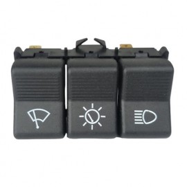 Блок кнопок 2101, 2102, 2103, 2106 потрійний (світла, панелі приладів, склоочисника) (піаніно) 12В (П 134) SKADI