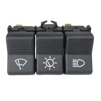 19554, Блок кнопок 2101, 2102, 2103, 2106 потрійний (світла, панелі приладів, склоочисника) (піаніно) 12В (П 134) SKADI, 2101-3709600, 151 грн, 55032, , ВАЗ 2101-21011-2102-2103-2104-2105-2106-2107-21056