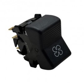 Кнопка (клавіша) вентилятора пічки 2105, 2121 чорний корпус (3 контакти) SKADI