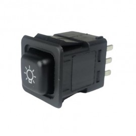 Кнопка (клавіша) габаритів 2108 панель низька, Таврія, Москвич 2141 (9 контактів, квадрат) SKADI