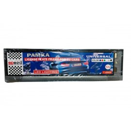 Рамка номера срібляста,  що світиться