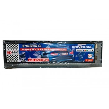 20059, Рамка номера срібляста,  що світиться, , 168 грн, 57073, , Кузов