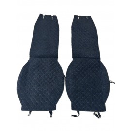 Автонакидка універсальна на переднє сидіння з Алькантари-Синьою стрічкою- к-кт 2 шт