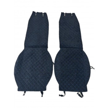 20147, Автонакидка універсальна на переднє сидіння з Алькантари-Синьою стрічкою- к-кт 2 шт, , 750 грн, 57720, , Авточохли на сидіння