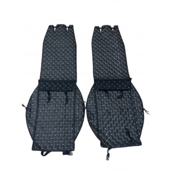 20148, Автонакидка універсальна на переднє сидіння з Алькантари-Білою стрічкою- к-кт 2 шт, , 750 грн, 57721, , Авточохли на сидіння