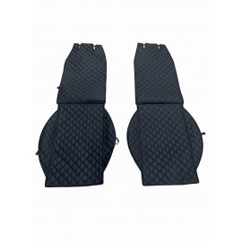 Автонакидка універсальна на переднє сидіння з Екошкіриі-Чорною стрічкою- к-кт 2 шт Автонакидка універсальна на переднє сидіння з Екошкіриі-Чорною стрічкою- к-кт 2 шт