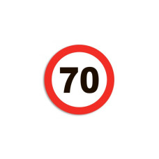 Наклейка знак 70 Наклейка знак 70