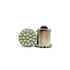 Лампа LED WHITE  P21W  BA15S  12V-22SMD-3014-1 контакт 29051200