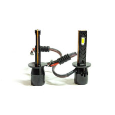 Лампа LED H1 діод 7035CREE/ робоча напруга: 12V, 30W, 6000K тип охолодження - радіатор+ вентилятор/ автоматичний контролер температури