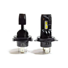 Лампа LED H4 H/L діод 7035CREE/ робоча напруга: 12V, 30W, 6000K тип охолодження - радіатор+ вентилятор/ автоматичний контролер температури