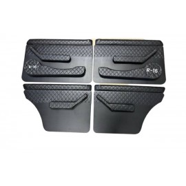 Оббивка дверей на ВАЗ 2101 -  2107 смуга, в наборі з акустичною кишенею, з накладкою дверей ( батон ), ручки дверей стрічка Чорна