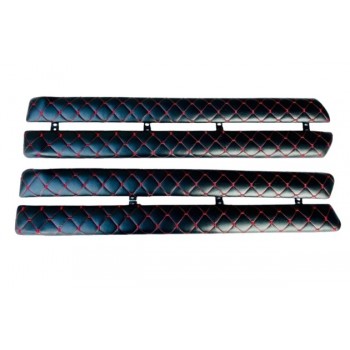 Накладка дверей ВАЗ 2101 - 2107 батони (кт-4 шт) з червоною стрічкою