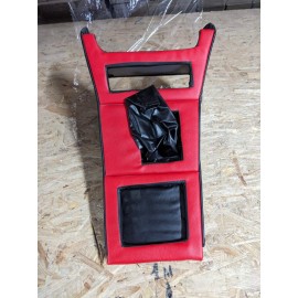 Консоль подовжена з чохлом КПП ВАЗ 2106 чорна Рядок (шкірозамінник)